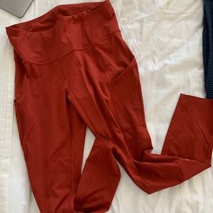 Lululemon All the Right Places Leggings 28 Cayenne